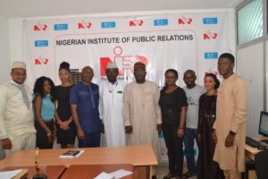 Team from Image Merchants Promotion Limited Publishers of PRNigeria with Management of NIPR at the NIPR Hq Abuja